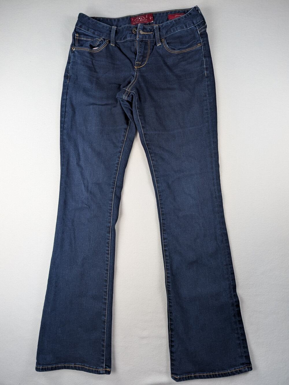Lucky Brand Leyla Boot Jeans Women’s 4/25 Dark Wash Bootcut Y2K Denim